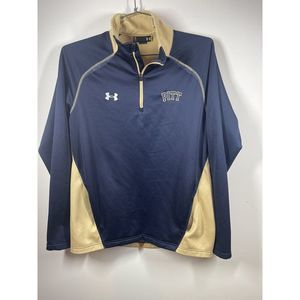 Under Armour Men’s Pitt‎ Panthers Two Tone Navy Tan 1/4 Zip Pockets Size Large
